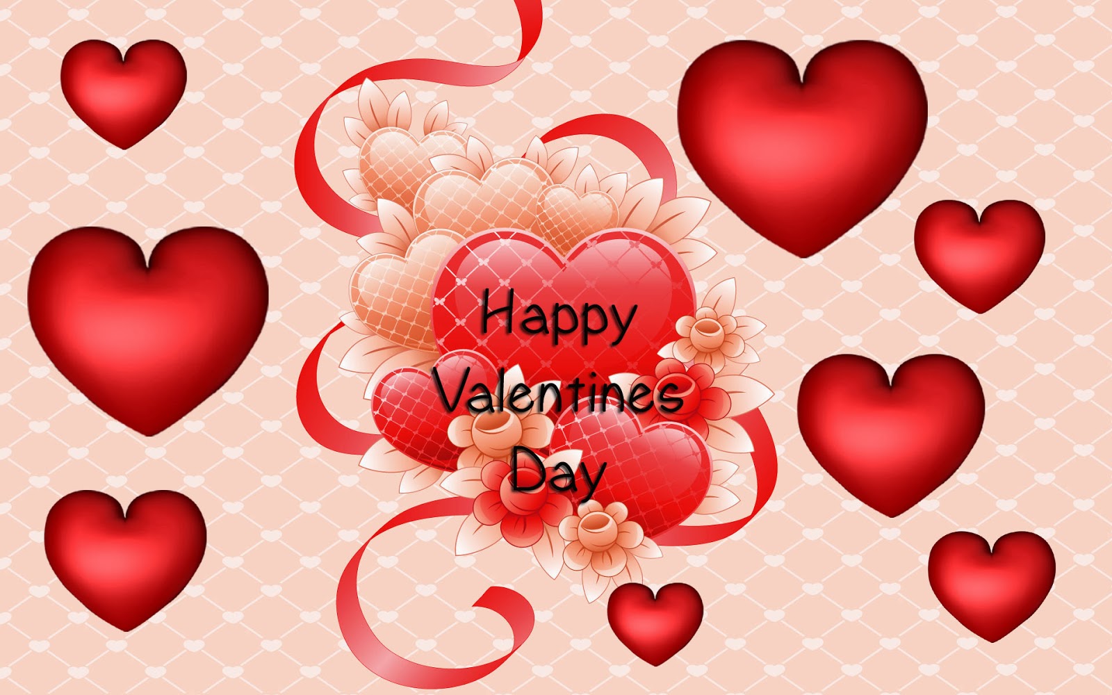 Valentines day HD Images with Red heart symbols Free Download
