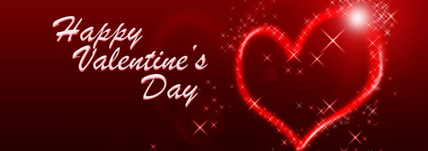  Valentine’s Day images with red background with a lovely heart gilttering