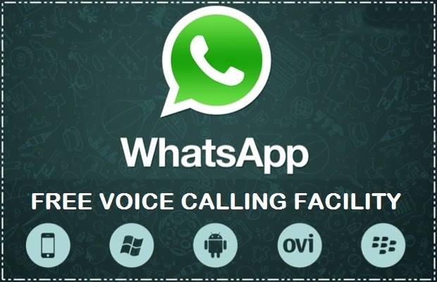 whatsapp free voice calling facility