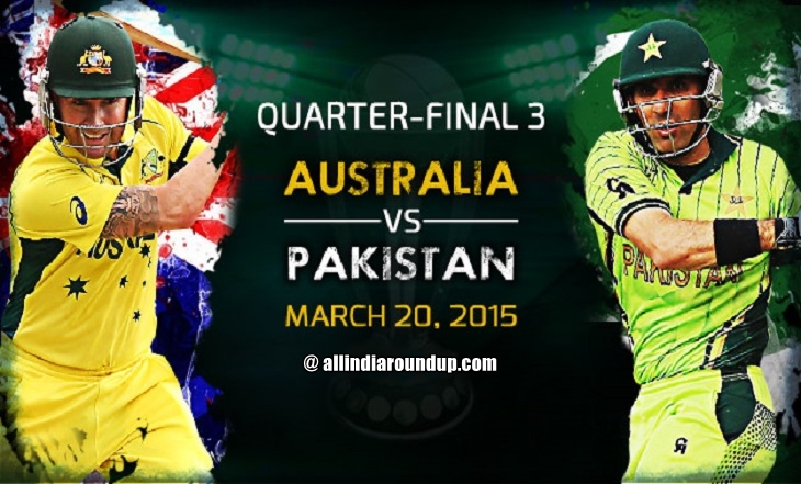 Australia-vs-pakistan-March-20-2015 quarterfinals of icc cricket world cup 2015 live streaming