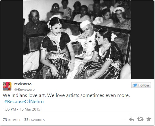 Photos So why was #BecauseOfNehru trending Why, #BecauseOfNehru, of course! enjoying with beautiful girls and loving artisits
