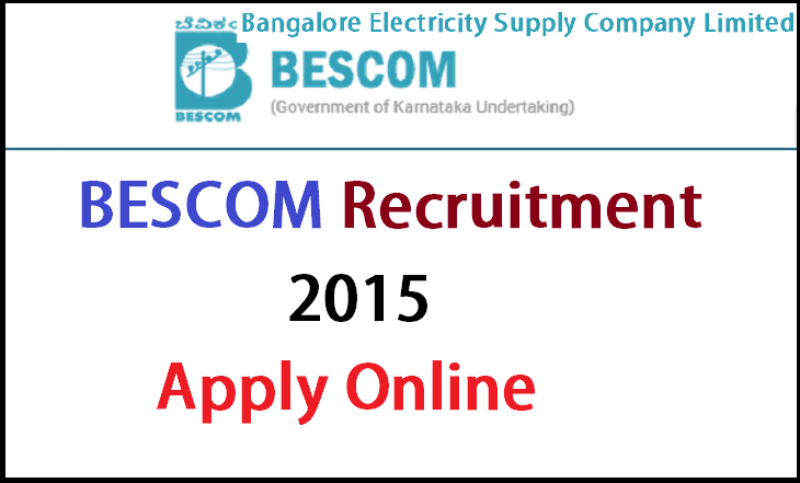BESCOM Recruitment 2015, 466 Assistant, Jr. Assistant Post Apply Online