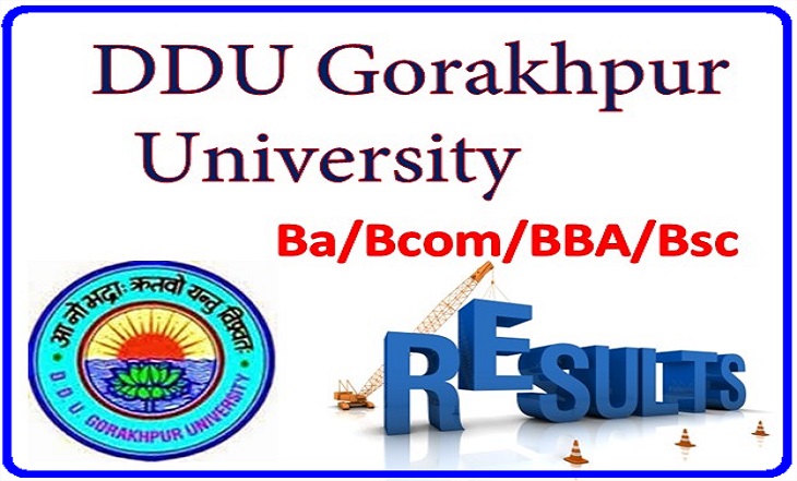 DDU Gorakhpur University Ba Bcom BBA Bsc Result 2015