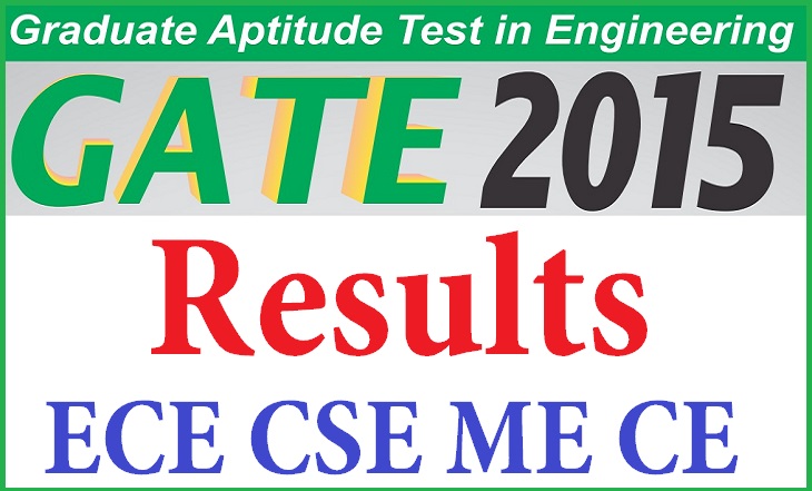 Gate Results ECE CSE ME CE