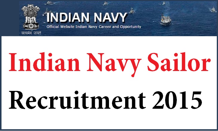 Indian Navy Sailor Recruitment 2015