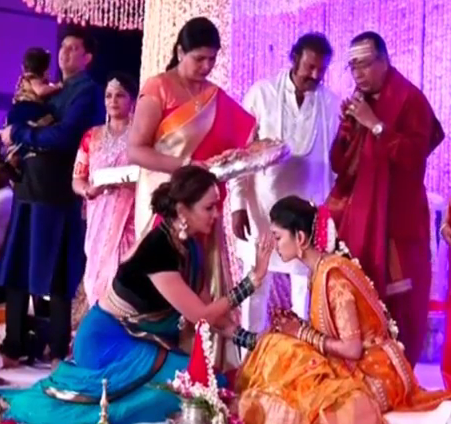 Manoj Engagement -pranathi-manchu lakshmi