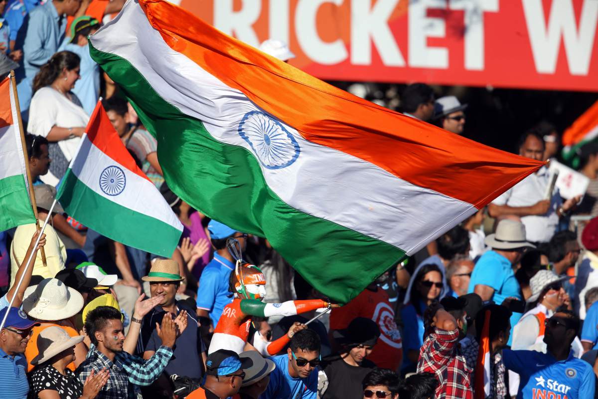 Indian cricket team fans at sydney