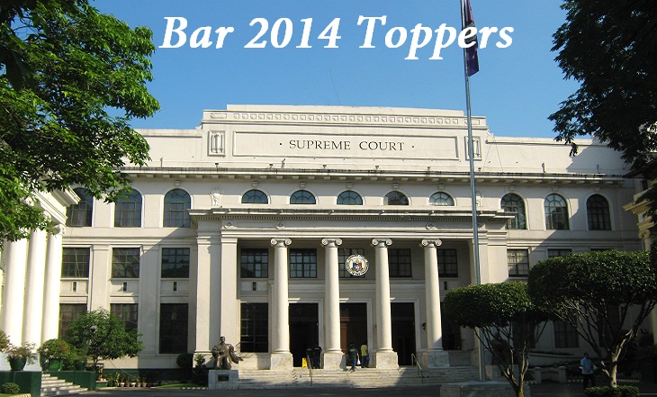 October 2014 Philippine Bar Exam Toppers 