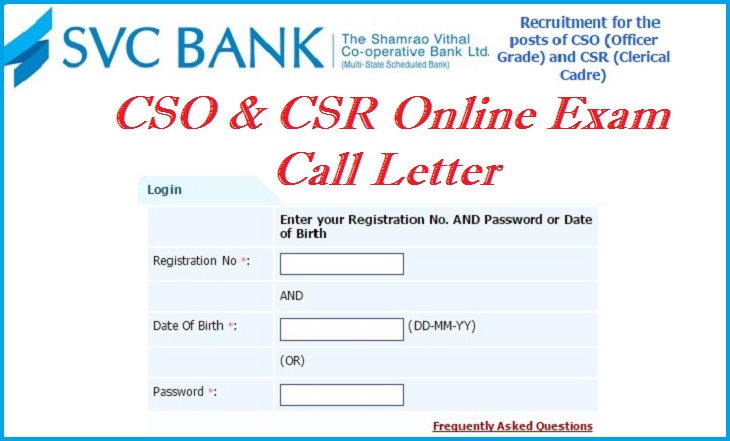 Shamrao Vithal Co-Operative Bank Call letters