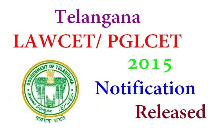 Telangana LAWCET - PGLCET 2015 Notification
