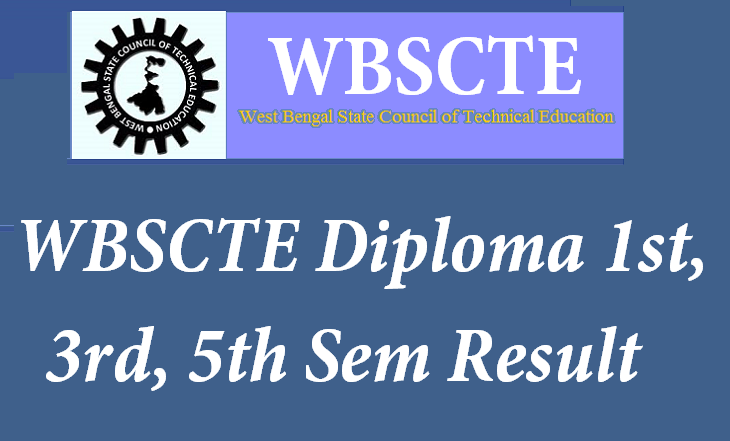 WBSCTE Diploma 1st, 3rd, 5th Sem Exam Result 