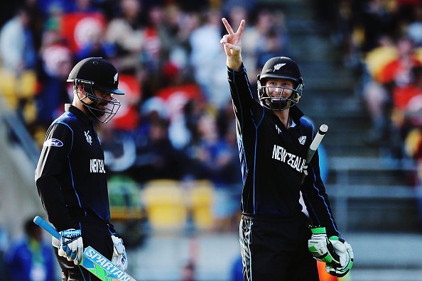 Martin Guptill Gestured with Two Fingers