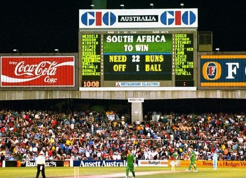 south africa to score 22 runs in 1 ball