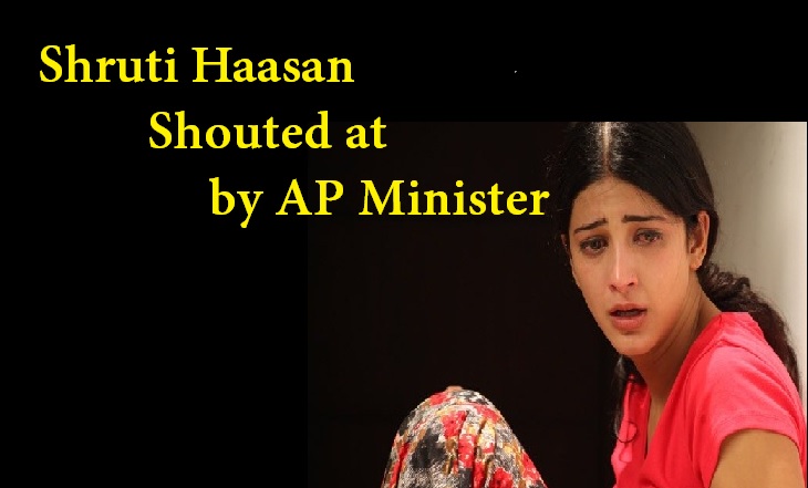 Shruti Haasan shouted at by AP minister