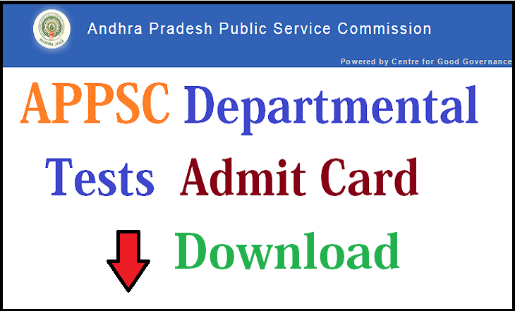 APPSC Departmental Tests Admit Card