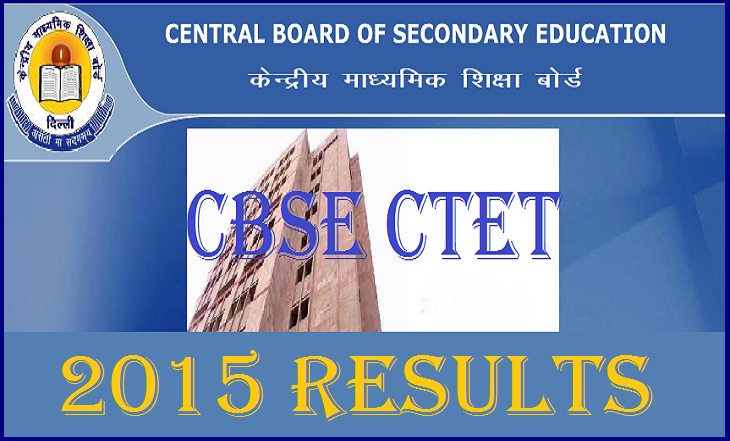 CBSE CTET 2015 February Results