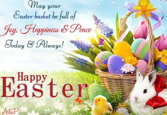 Happy Easter image with quotes