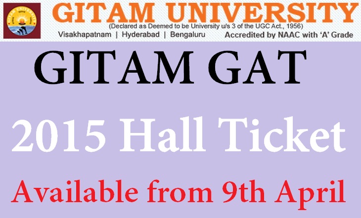 Download GITAM GAT Hall Ticket