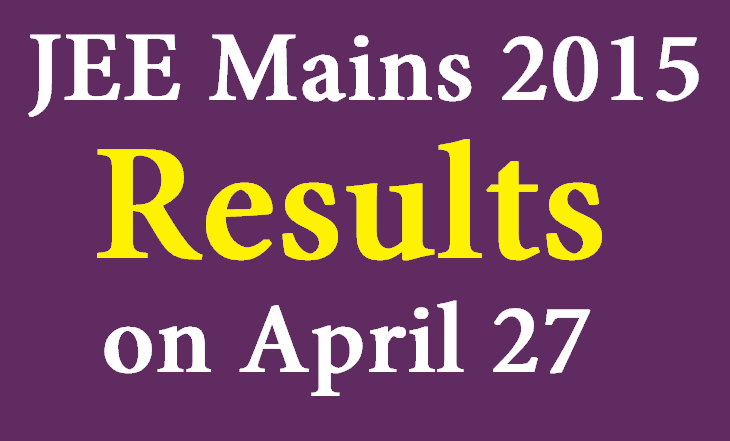 JEE Mains Results 2015