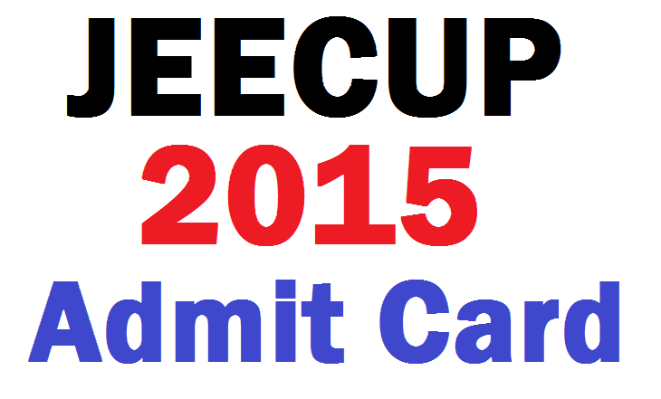 JEECUP 2015 Admit card