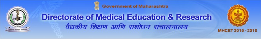 Directorate of Medical Education and Research MH CET 2015