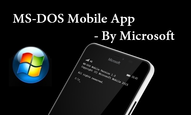 MS-DOS Mobile App for Microsoft Lumia Smartphone