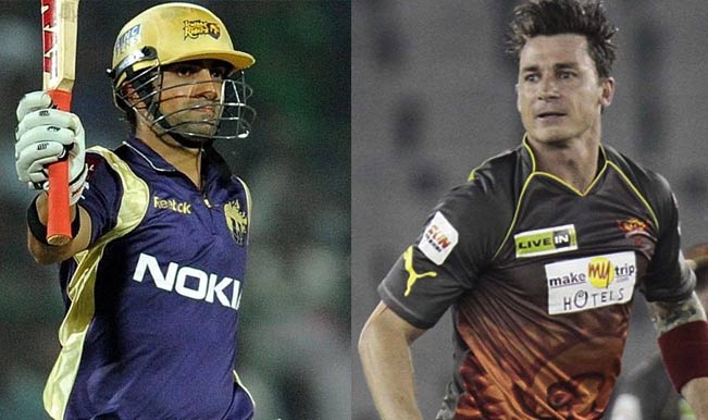 gautam-gambhir-and-dale-steyn SRH Vs KKR live streaming and match predictions