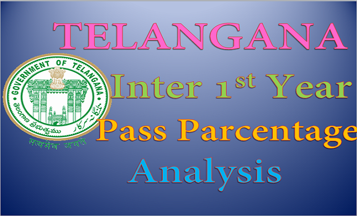 TS Inter 1st Year pass %
