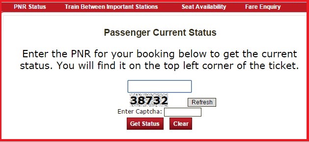 PNR - Indian Railway Passenger reservation Enquiry