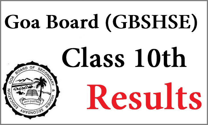 Goa Board (GBSHSE) Class 10th Results