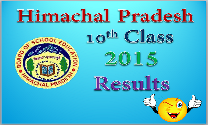 HPBOSE 10th Class Result 2015