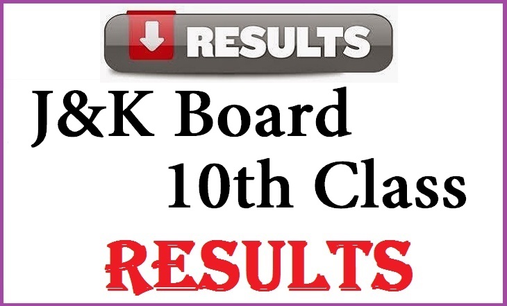 JKBOSE 10th class Result 2015