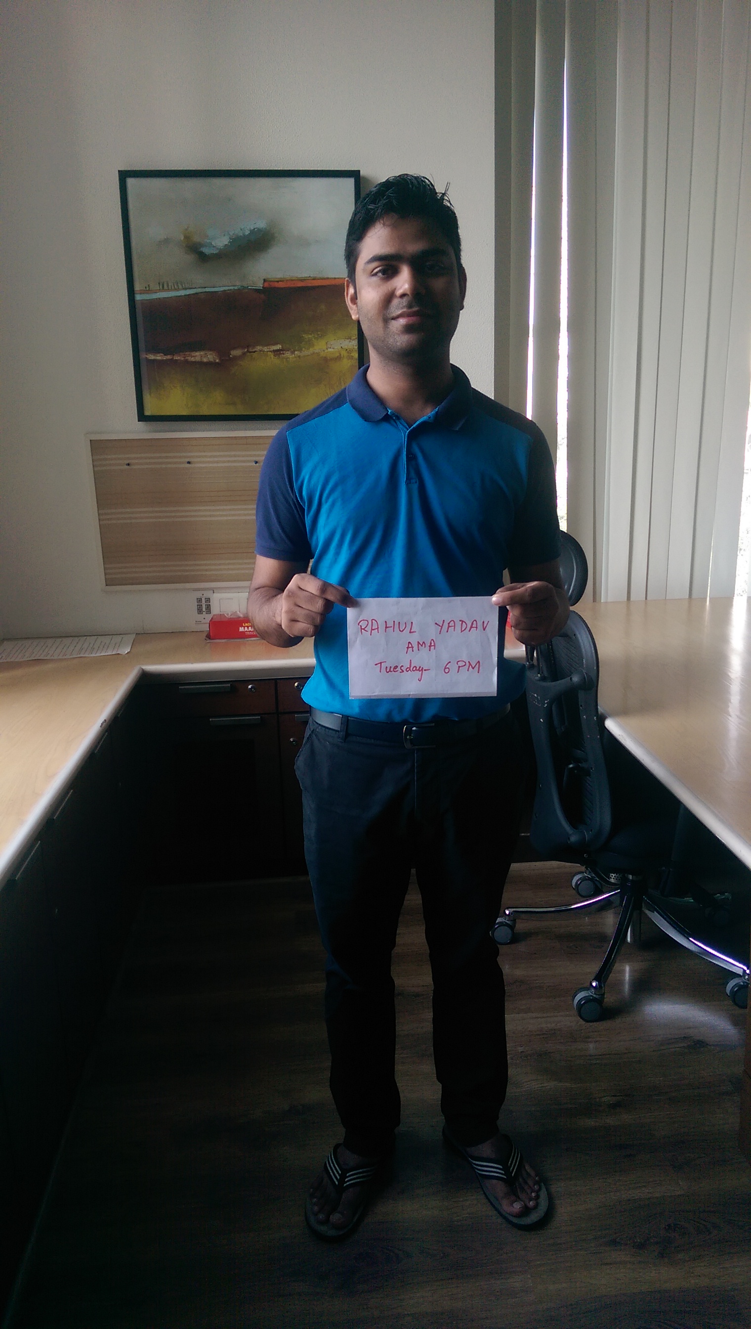Rahul Yadav approves AMA session on tuesday 19th may 2015