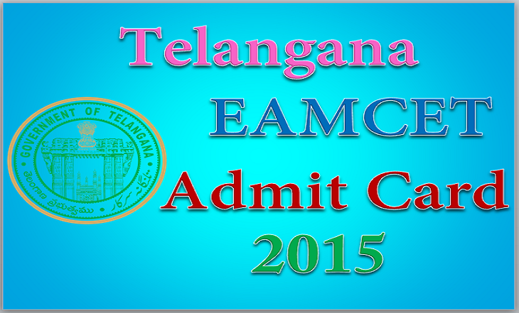 TS EAMCET 2015 Admit Card
