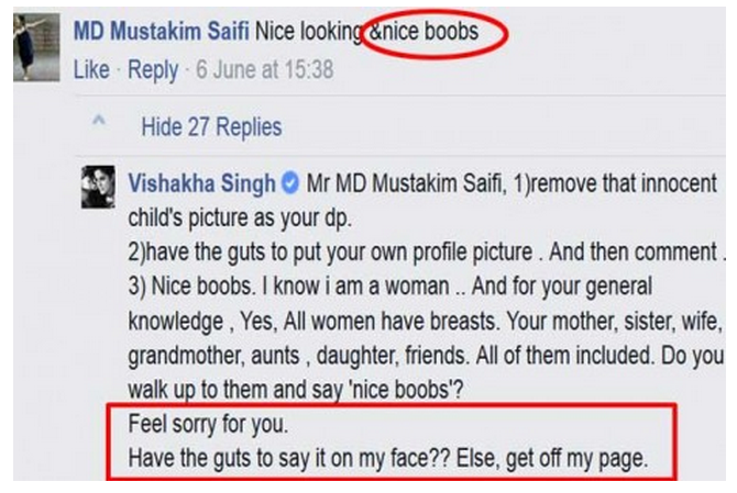A Man Posted A Vulgar Comment On Actress Vishakha Singh’s Photo. She Gives It Right Back To Him