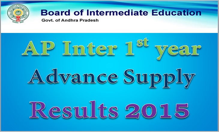 AP Inter 1st year Supply/Improvement Results 2015
