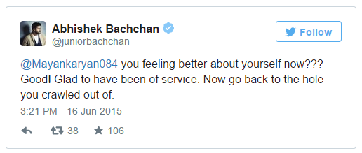 Abhishek Bachchan Gives It Back To Twitter User For Bringing Aaradhya Into A Meme 