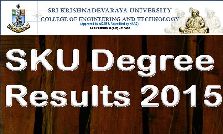 SK University Degree Results 2015