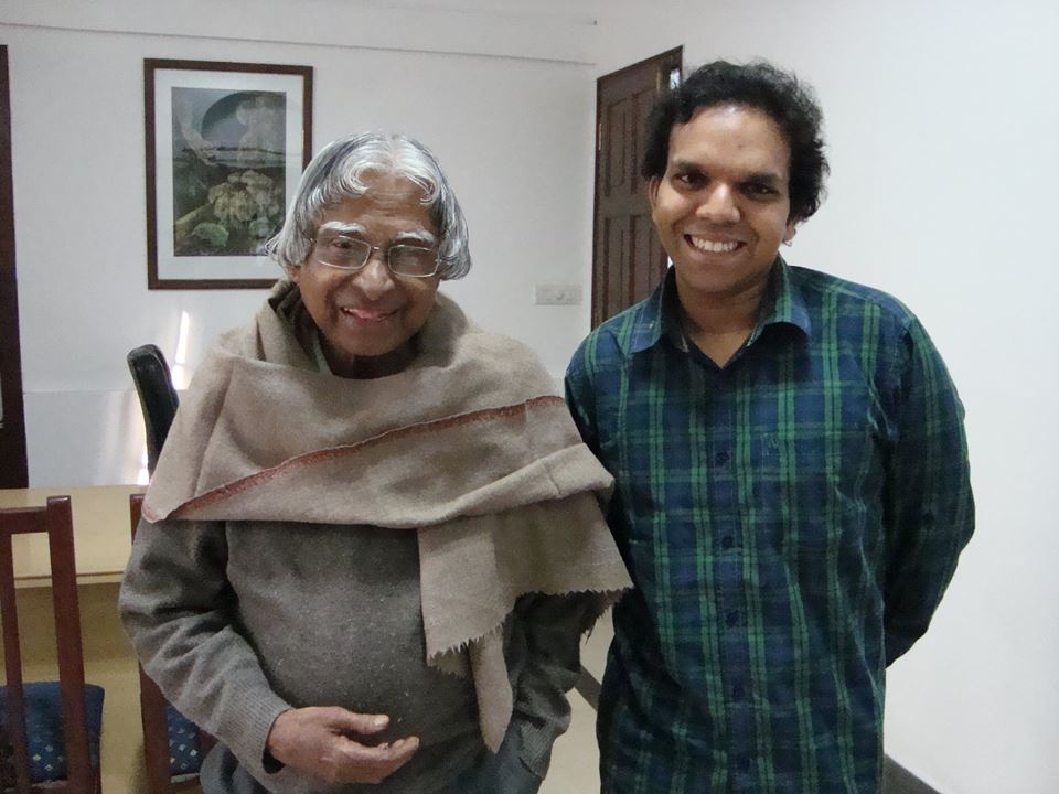 Srijan Pal Singh with Dr Kalam