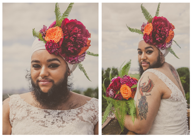 Bridal Photo-Shoot of Bearded Dame