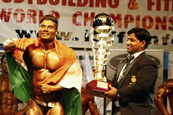 Bodybuilder Wasim Khan winning back to back titles