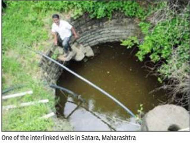 Interlinked wells in satara
