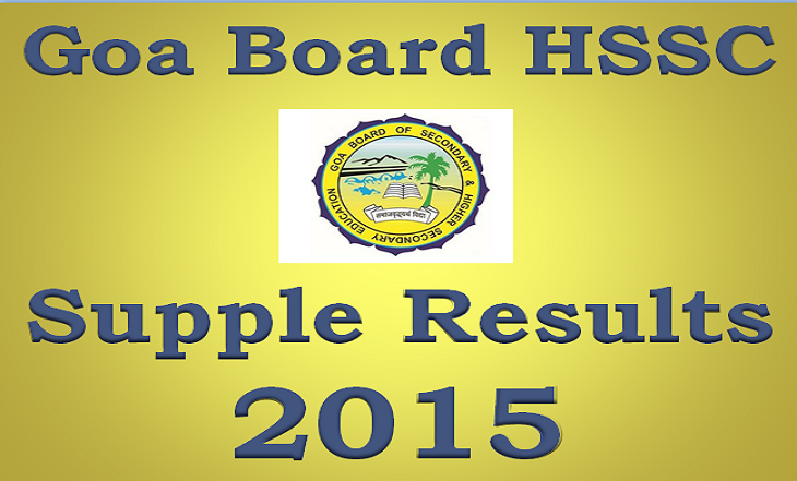 Goa HSSC Supple Results 2015