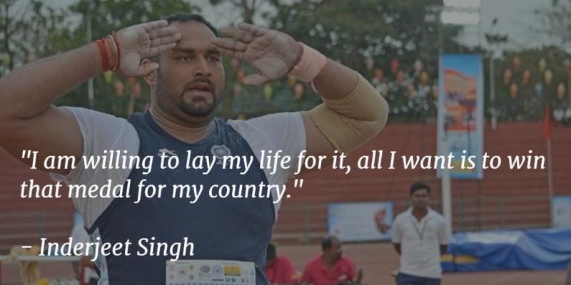 Inderjeet Singh wins medal for India 