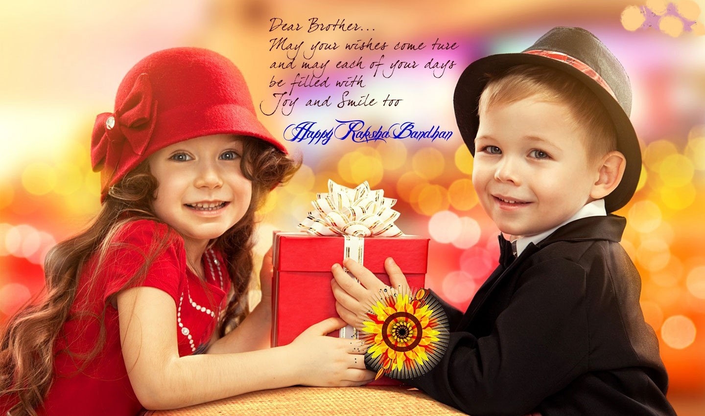 Happy Raksha Bandhan images with quotes and brother sister