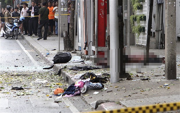 bangkok bomb blast images 
