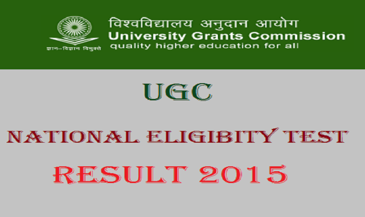 UGC NET 2015 Results