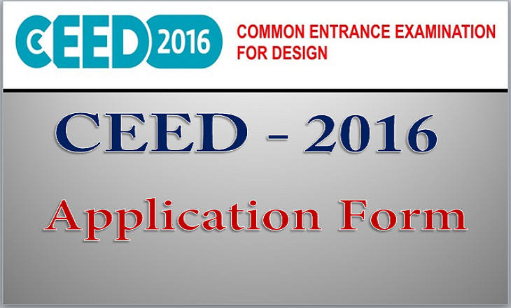 CEED Application Form 2016 Online Registration