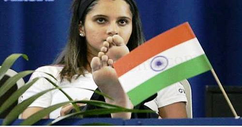 Sania Mirza in controversy of national flag