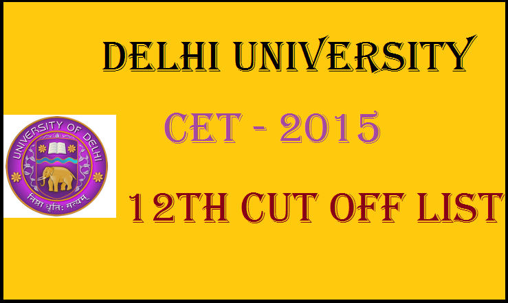 Dehi University 12th Cut Off list